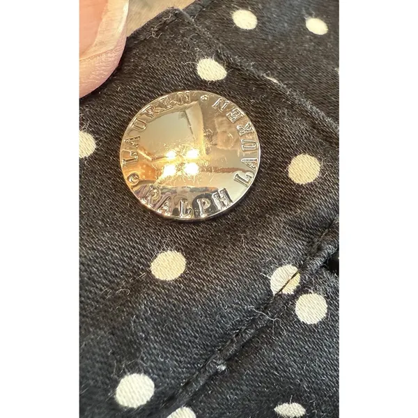 Lauren Ralph Lauren Dress Pants Women's Sz 10 Black Polka Dot Preppy Career EUC‎ - Image 6