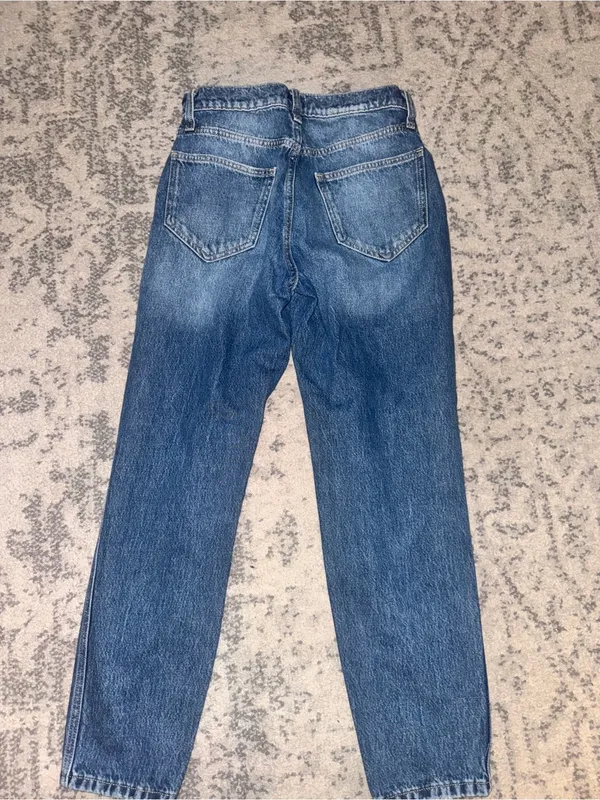 Arizona Jean Company Blue Slim Straight highest rise mom Jeans size 5 EUC - Image 2