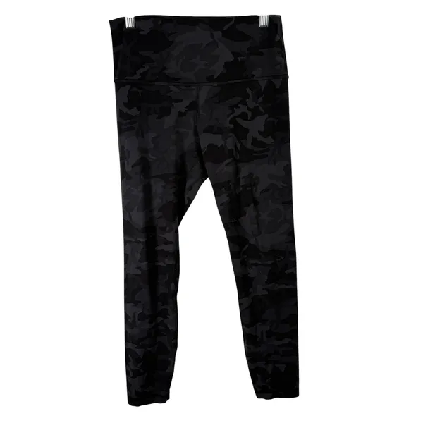 Lululemon Align High Rise Leggings 25" Incognito Camo Grey Gym Active‎ Womens 8 - Image 2