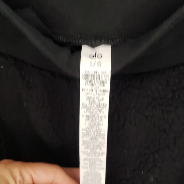 Alo Yoga MicroSherpa Solstice Sweatpants Black NWT Womens Large - Image 5