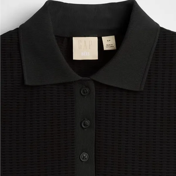 Gap × BÉIS Seamless Crop Polo Shirt - Image 4