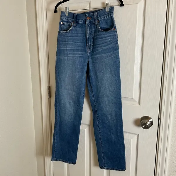 Madewell Westside Relaxed Straight Leg Jeans - Size 25 - Image 3
