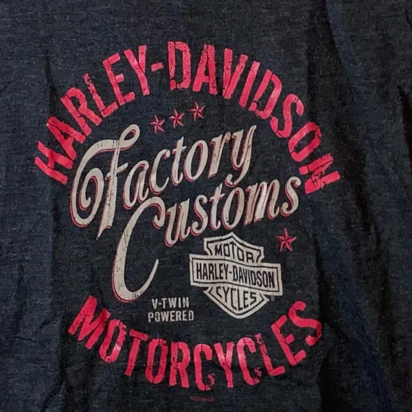 Harley-Davidson‎ Factory Customs Graphic Tee Small Biker Moto Shirt - Image 5