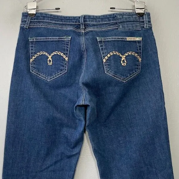 Mavi Molly Womens Size 31 32 Organic Cotton Denim Boot Cut Blue Jeans Festival - Image 6