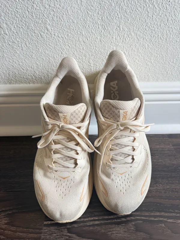 Hoka Clifton 10 Running Shoes Cream - Image 2