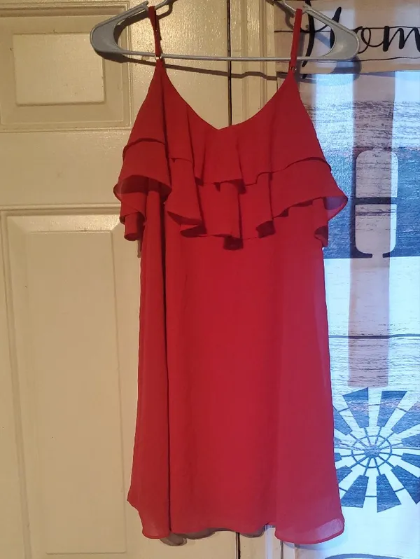 Lulu's Pink Ruffle-Trim Spaghetti Strap Mini Dress - Image 3