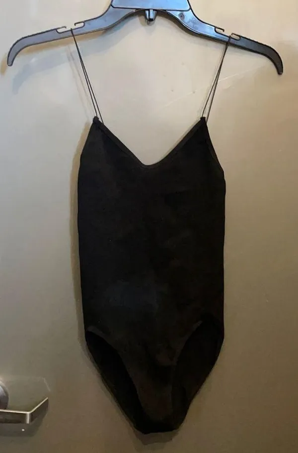 Urban Outfitters Spaghetti strap black bodysuit M - Image 2