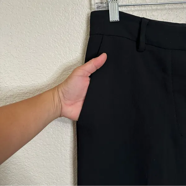 Aritzia Wilfred Black Chici Minimalist Contemporary Wide Leg Pants, Size 6 - Image 3