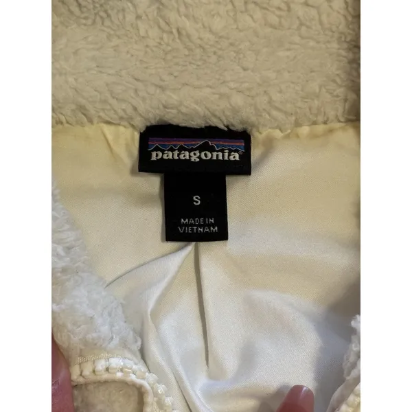 Patagonia‎ Women's Los Gatos Fleece Vest Full Zip White Size S STY25216 Preppy - Image 3