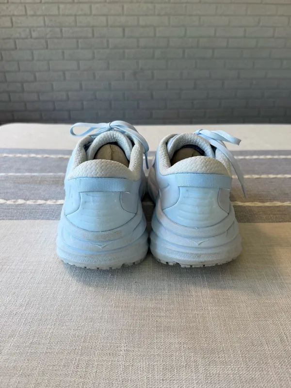 Hoka Bondi SR Light Blue Leather Slip Resistant Shoes Women’s Size 9.5 - Image 10