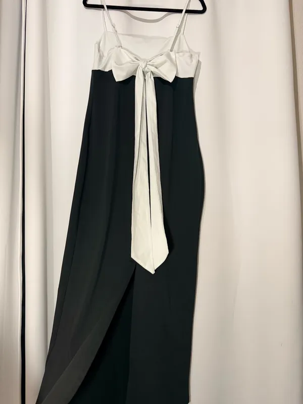 Black & White Maxi Dress (L) Size L - Image 2