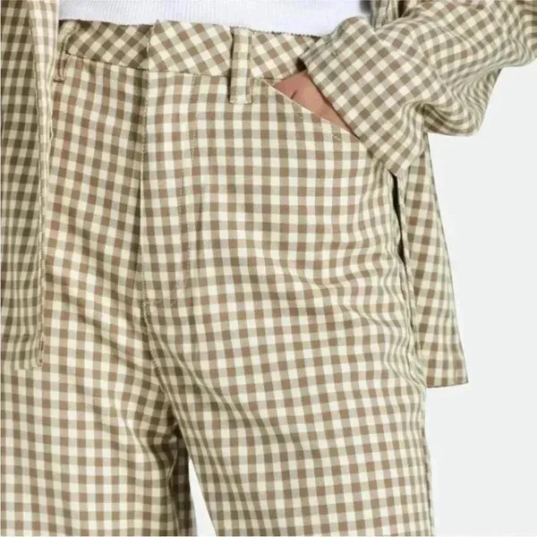NWT Brixton Thurston Pants Twig/White Cap Super High Waist Straight Leg 27 W 26L - Image 4