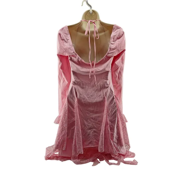 Dolls Kill Sugar Thrillz Lost in Fairyland Ruffled Lace Mini Dress Womens Large - Image 3