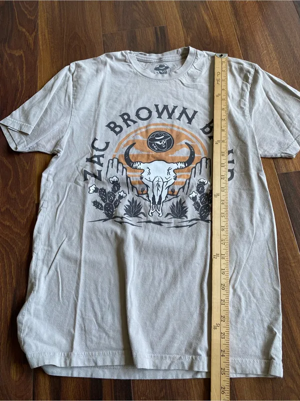 Zac Brown 2023 From The Fire Tour T-Shirt Western Small - Image 5