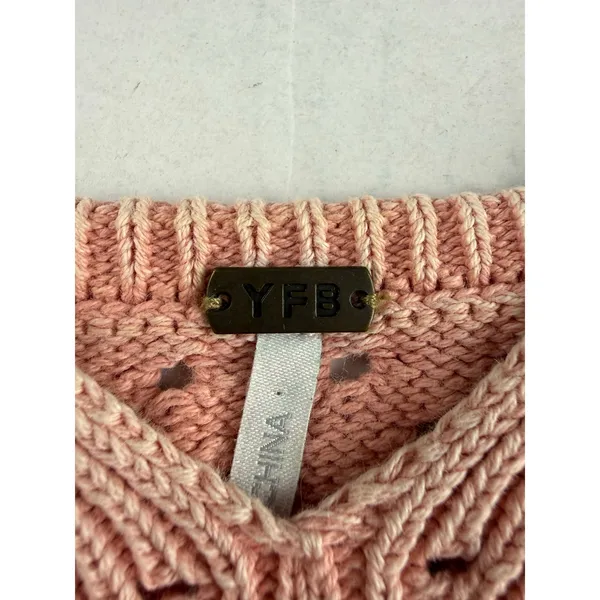 Young Fabulous & Broke Pink Crop Tank Top - Size L - Image 3