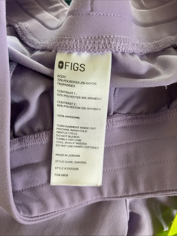 Figs Zamora Jogger Scrub Pant Sz L Purple Nurse Doctor Technical Collection - Image 6