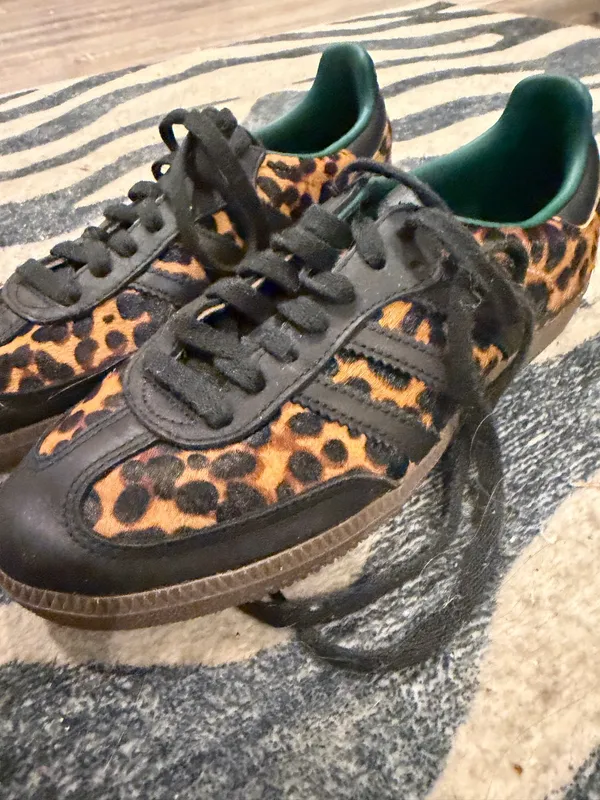 Leopard Adidas Samba Print Shoes - Image 3