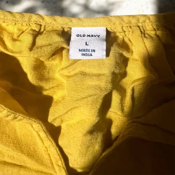 Old Navy Sunflower Yellow Women's Blouse #364 - Image 3