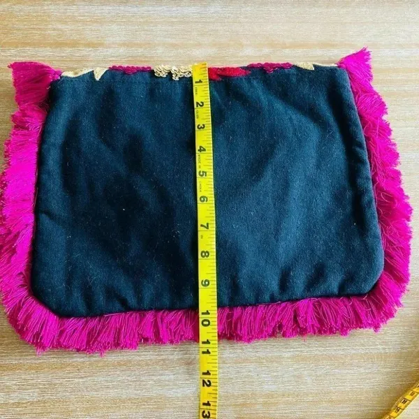 Anthropologie Ibban Bright Tropics Embellished Bag - Image 13
