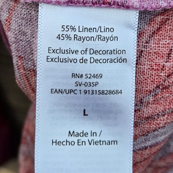 Sofia Jeans by Sofia Vergara linen shorts & Shirt Set L - Image 16