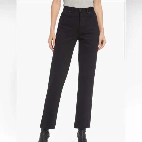 rag & bone Maya High Waist Straight Leg Jeans in Midnight 5 - size: 23 - Image 2