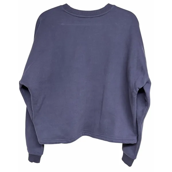 Vuori Restore Cropped Crew Sweatshirt Blue Women's Size Large - Image 2