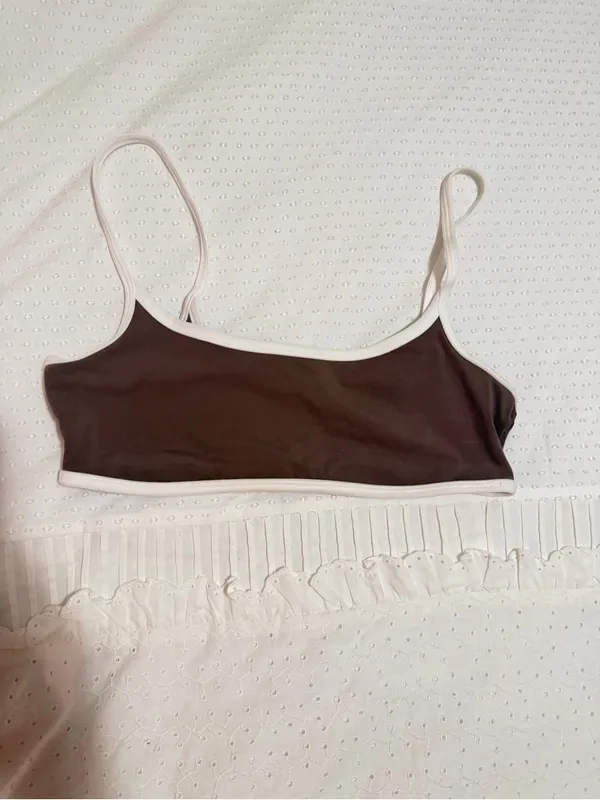 Aerie Real Me Tipped Scoop Sports Bra | Relic - Image 2