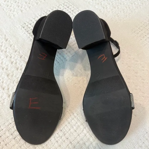 Madden NYC 9.5 Illie City embellished ankle strap block heel sandal 2970 - Image 2