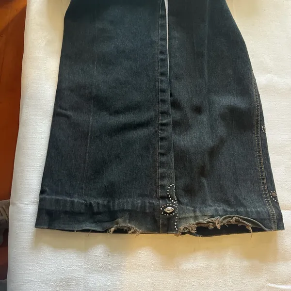 Paris Blues Black Flare Jeans with Embellishments - Image 6