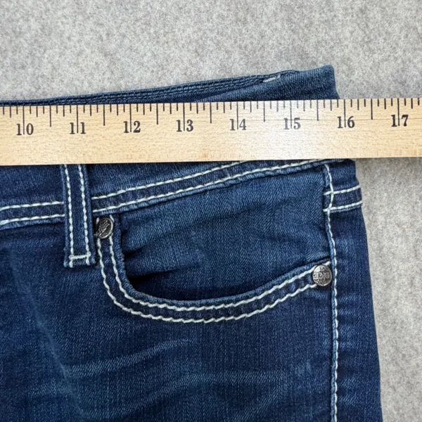 BKE Jeans Bootcut Womens 29R Addison Blue Denim Y2K Bling Western Cowgirl Boho - Image 10