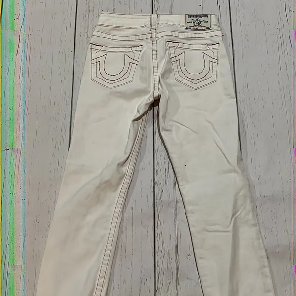 True religion white skinny jeans - Image 4