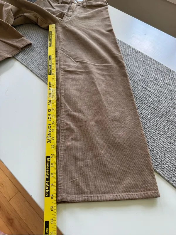 Universal Thread Sailor Wide Leg Corduroy Pants in Tan Size 4 - Image 11