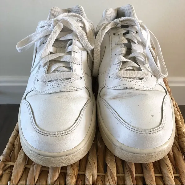 Nike Ebernon Low‎ Triple White Sneakers 7.5 - Image 5