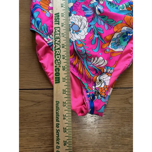 Kate Spade New York Swimsuit 1 Piece Tie Front Sz Small Beach Vacation‎ Hawaiian - Image 4