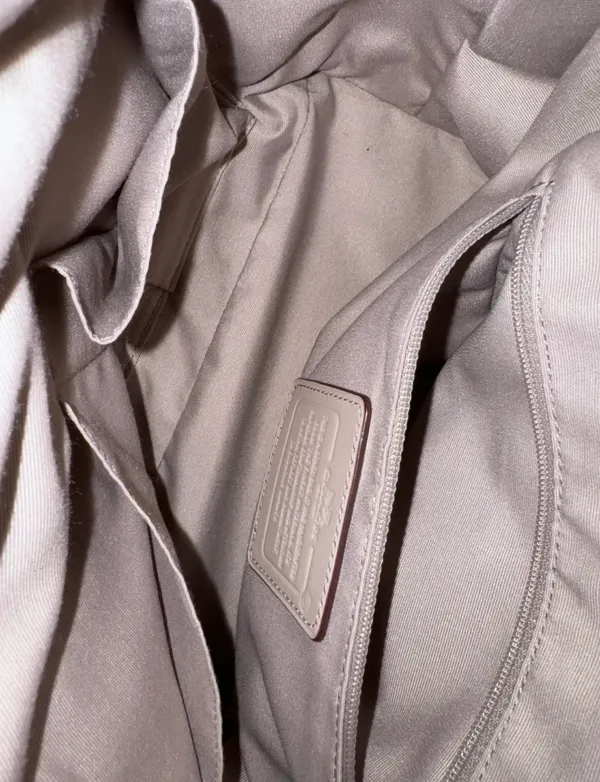 Coach Colette Tan Leather Satchel Shoulder Bag - Image 4