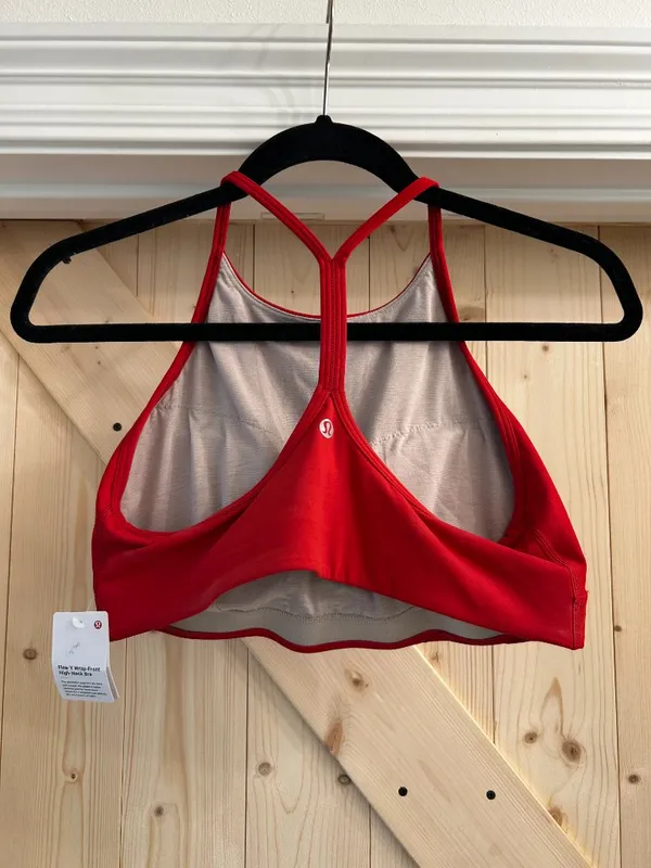 Lululemon Flow Y Wrap Front High Neck Bra - Image 2