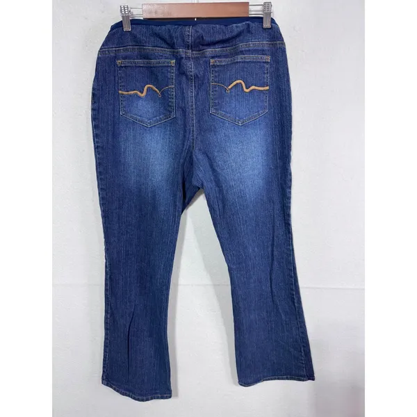 Motherhood‎ Maternity Jeans Womens Secret Fit Belly Bootcut Blue L - Image 3