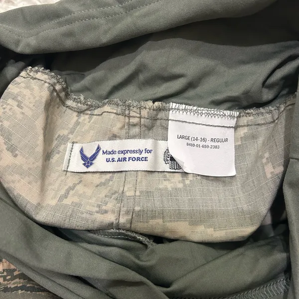 Maternity official US Air Force camouflage cargo pants size large 12 14 woman’s - Image 8