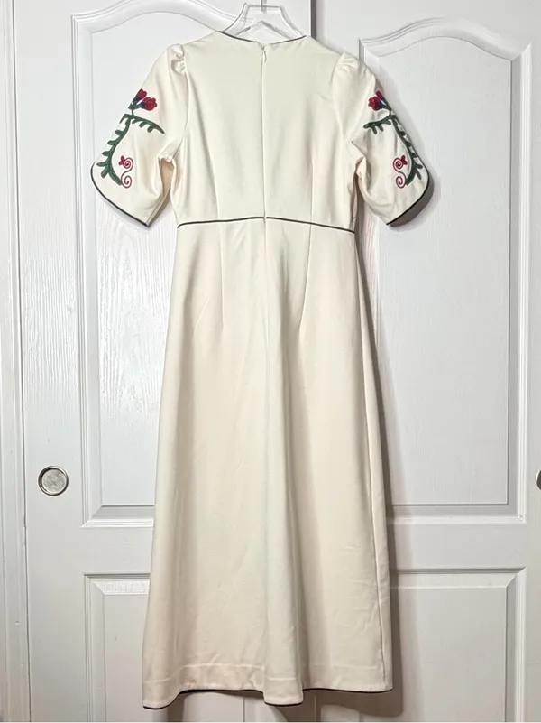 NWT Hunter Bell Margaritte Stitchtopia Embroidered Maxi Dress Size 6 - Image 5