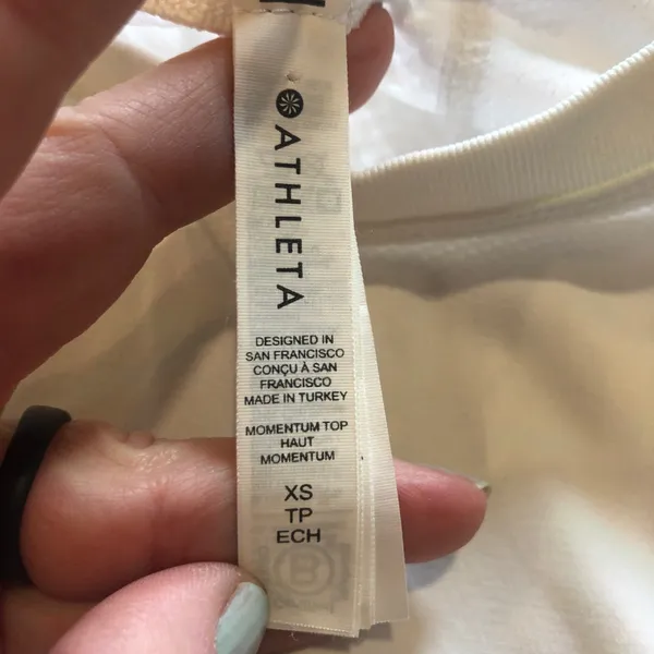 Athleta Momentum Seamless Longsleeve White - Image 5
