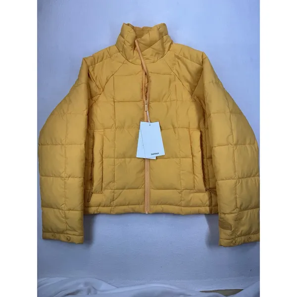 Halfdays Nellie Packable Puffer Women's Orange Jacket Size XS NWT - Image 5