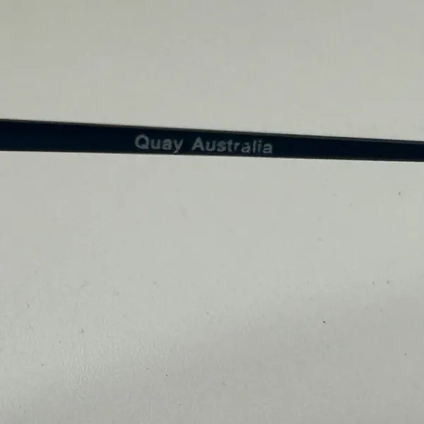 Quay Blue Aviator Sunglasses - Image 8
