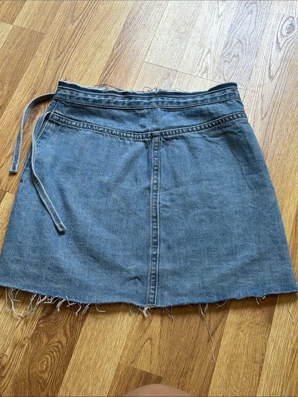 PacSun Denim Wrap Mini Skirt - Image 6