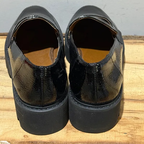 Franco‎ Sarto Brindy Platform Black Loafer Size 8.5 A51 - Image 8