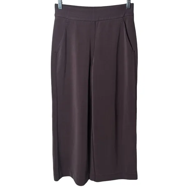 Lululemon‎ Softstreme High-Rise Straight-Leg Cropped Pants Brown Minimalist XS - Image 2