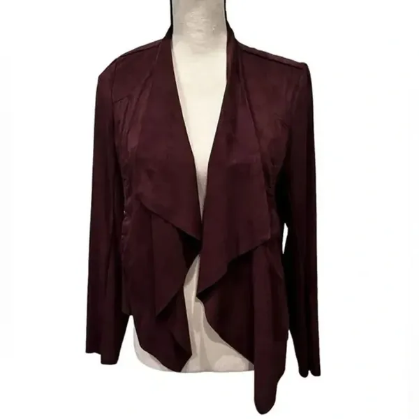 ✨ KUT FROM THE KLOTH Tayanita Faux Suede Jacket In Burgundy✨ - Image 8