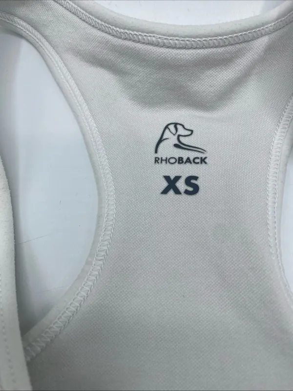Rhoback Everyday Active Dress Womens XS White Racerback Built-in Bra Athletic - Image 7