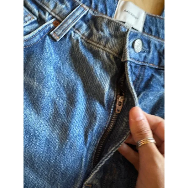 Reformation‎ Val 90s Mid Rise Straight Jeans In Pelican Size 30 - Image 5