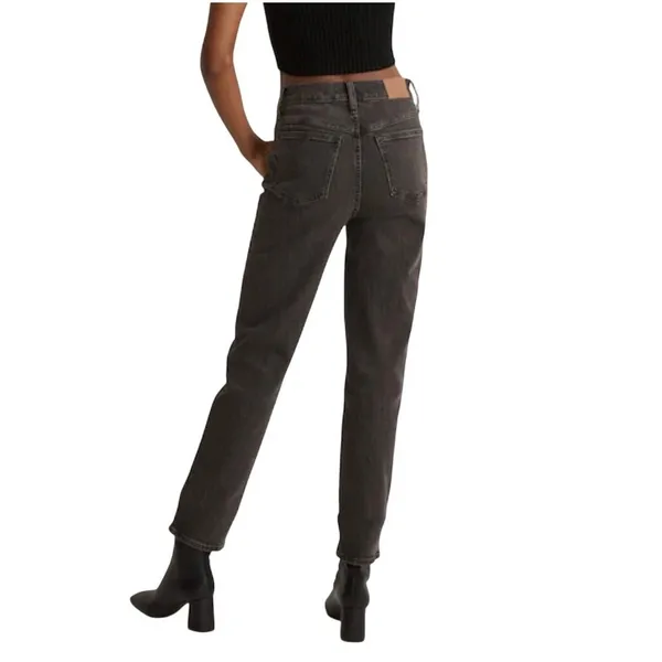 Madewell The Perfect‎ Vintage Jean Womens 25 Black High Rise Straight Leg Denim - Image 2