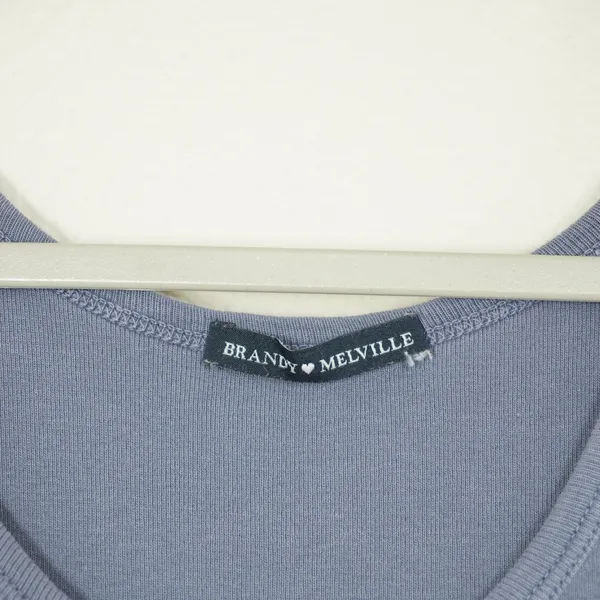 Brandy Melville St. Barth Sail Club Tank Top Blue Anchor Graphic Crop Tank - Image 3